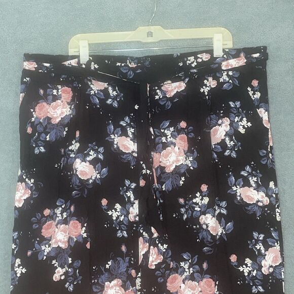 Torrid Pants Womens 3X Wide Leg Palazzo Floral Flowy Statement Capsule Casual - Picture 2 of 11